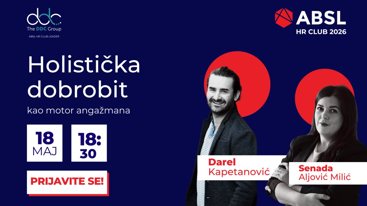 ABSL HR Club by The DDC Group otvara temu holističke dobrobiti i angažmana zaposlenika