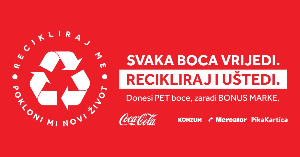 Svaka boca vrijedi: Počinje četvrta sezona projekta reciklaže PET ambalaže