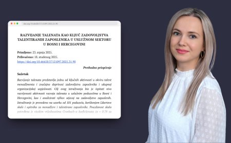 Dr. Ema Burić: „Talent menadžment u BiH postoji u fragmentima, ali sistemski pristup još uvijek nedostaje"