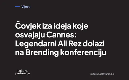 Čovjek iza ideja koje osvajaju Cannes: Legendarni Ali Rez dolazi na Brending konferenciju